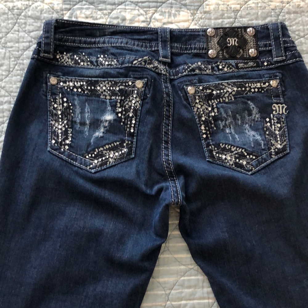 MissMe Women’s Signature Bootcut Jeans 30x31